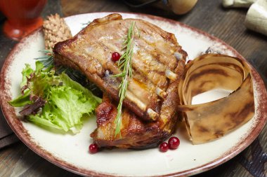 lezzetli ızgara kaburga 