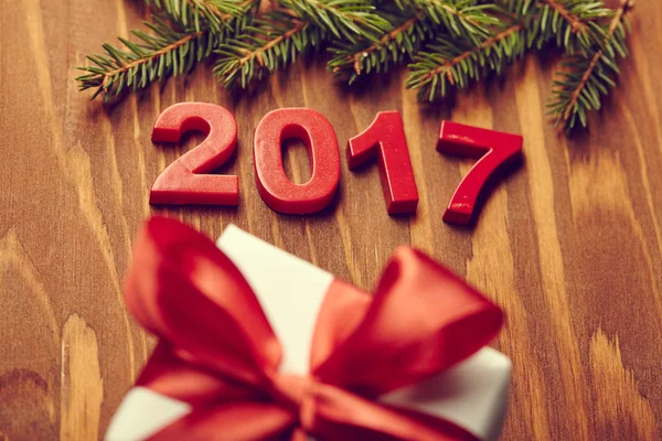 Decoración de año nuevo 2017 — Foto de Stock