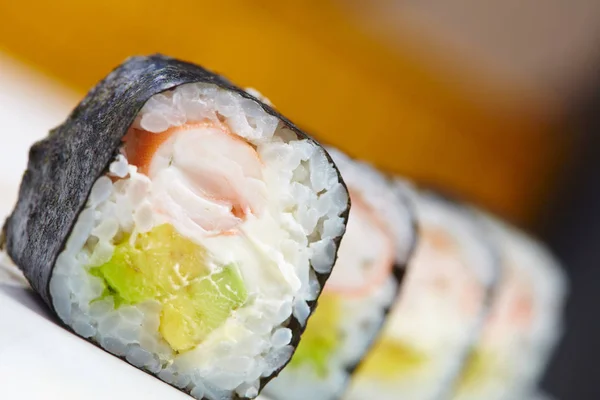 Świeże sushi smaczne — Zdjęcie stockowe