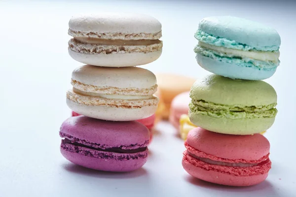 Színes ízletes macarons — Stock Fotó