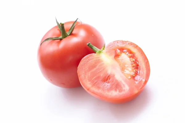 One and half fresh tomato — Stock Photo, Image