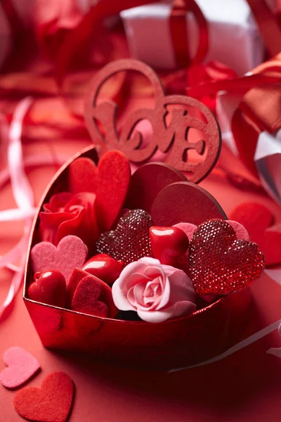 Decoraciones del día de San Valentín — Foto de Stock