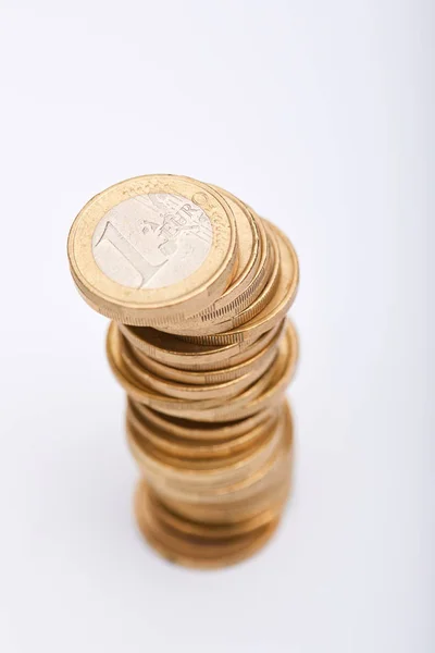 Investitionen in Euro-Münzen — Stockfoto