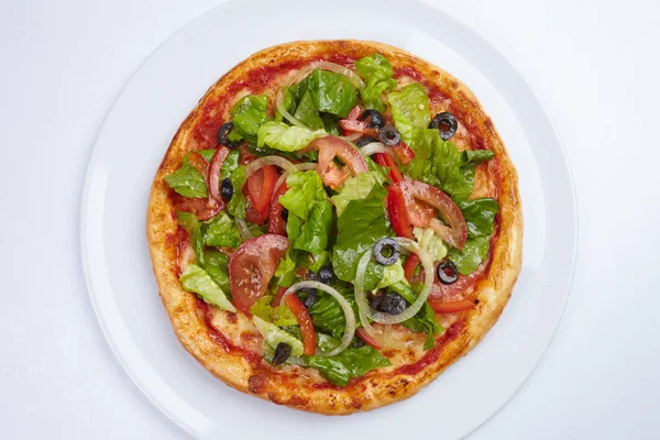Φρέσκο νόστιμο πίτσα — Φωτογραφία Αρχείου