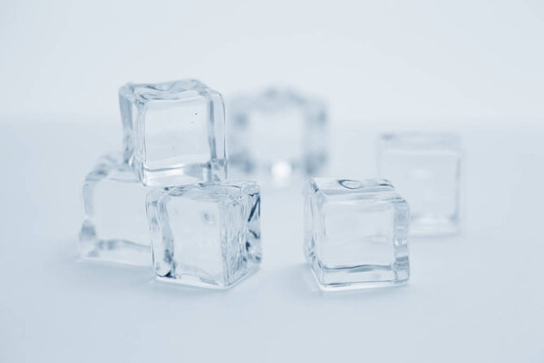 ice cubes close up