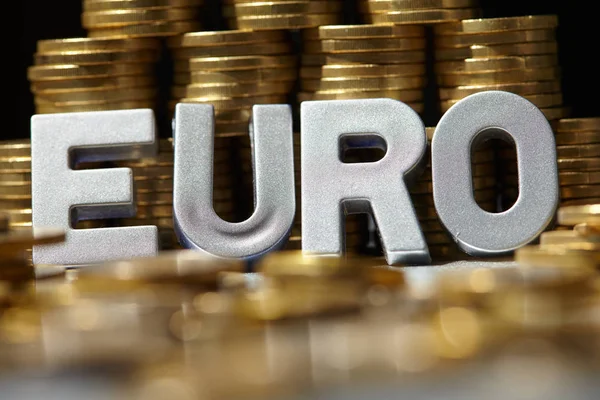 Έννοια κέρματα ευρώ — Φωτογραφία Αρχείου