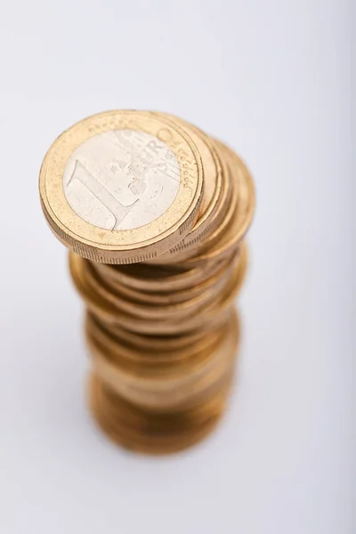 Conceito de moedas de euro — Fotografia de Stock