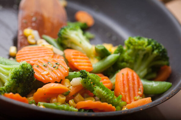 Tasty fried vegetables