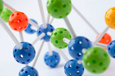 renkli moleküler yapısı