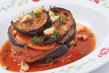 Lezzetli kızarmış patlıcan