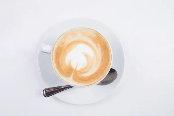 Xícara fresca de cappuccino — Fotografia de Stock
