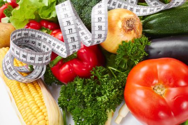 sebze ölçü bandı ile