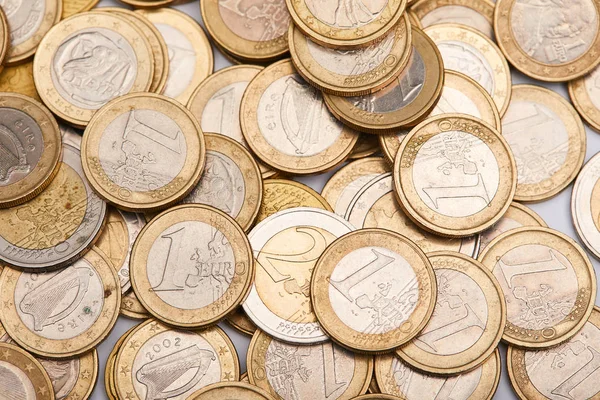 Gouden euromunten — Stockfoto