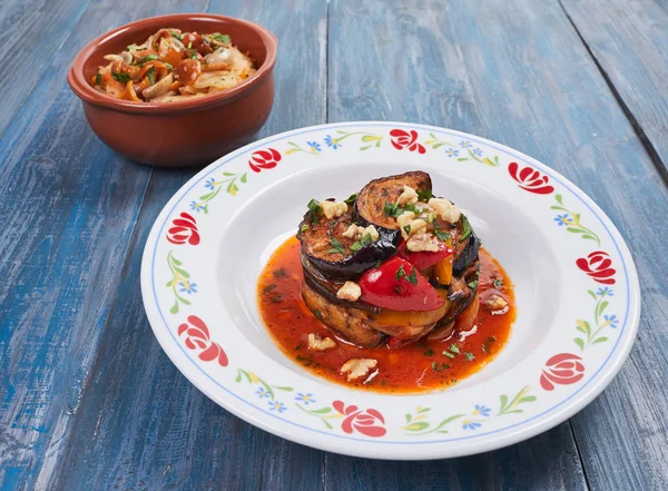 Lezzetli kızarmış patlıcan