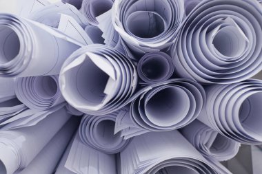 beyaz kağıt ve rulo