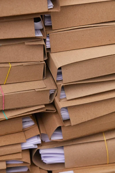 Stacks of paper files — Stock Photo, Image