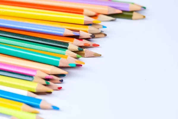 Heap of color pencils — Stock Photo, Image