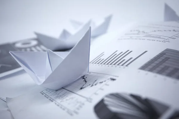 Barcos de papel origami — Foto de Stock