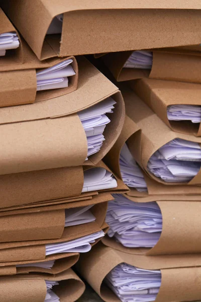 Pilas de archivos de papel — Foto de Stock