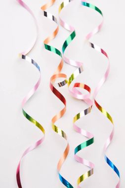 Colorful holiday ribbons clipart