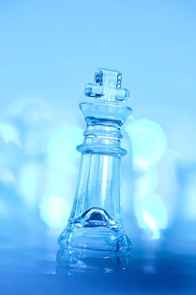 Şeffaf cam satranç — Stok fotoğraf