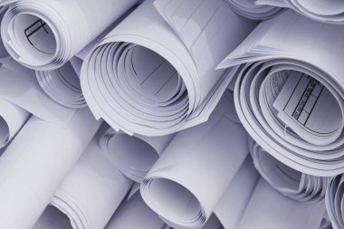 beyaz kağıt ve rulo