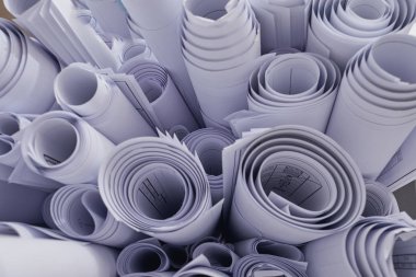 beyaz kağıt ve rulo