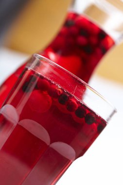 Berry ve içeceği olarak kavanoz cam