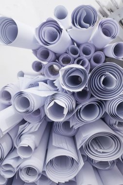 beyaz kağıt ve rulo