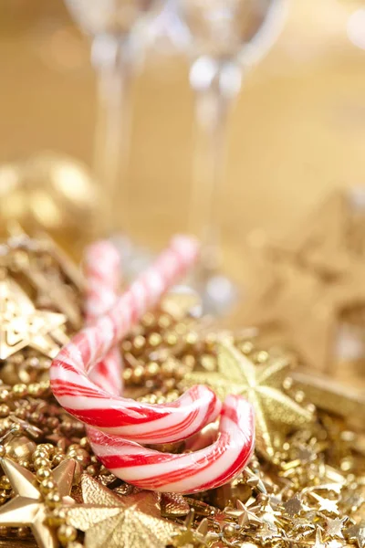 Şeker ile Noel dekorasyon — Stok fotoğraf