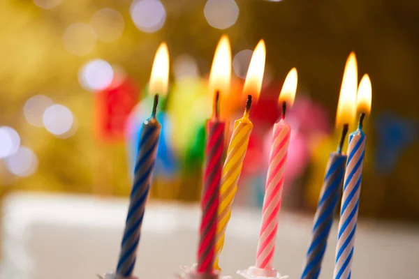 Colorful birthday candles — Stock Photo, Image