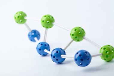 renkli dekoratif moleküler yapısı 