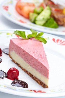 lezzetli berry cheesecake