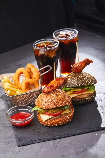 Ízletes fat Burger — Stock Fotó