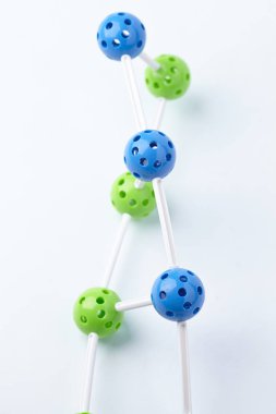 renkli dekoratif moleküler yapısı 