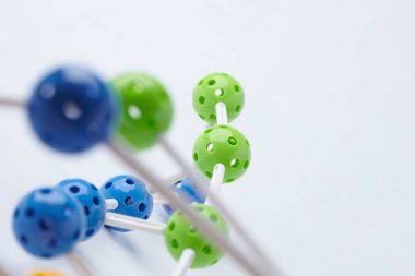 renkli dekoratif moleküler yapısı 
