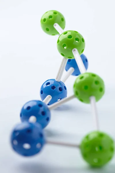 Bunte dekorative molekulare Struktur — Stockfoto