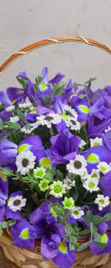 parlak çiçek buketi