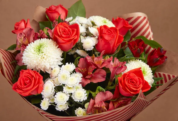 Schöne Helle Blumenstrauß Nahaufnahme — Stockfoto