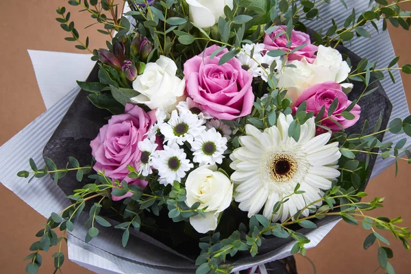 Nice Bright Flower Bouquet Close — Stock Photo, Image