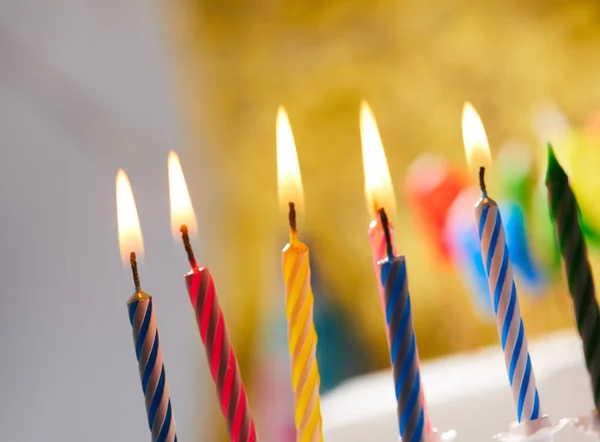 Colorful birthday candles — Stock Photo, Image