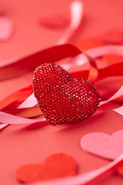 Mooie Rode Decoratie Voor Valentines Day — Stockfoto