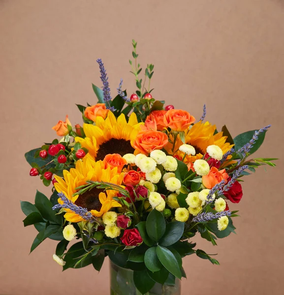 Nice Bright Flower Bouquet Close — Stock Photo, Image