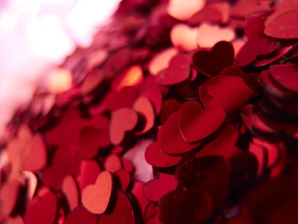 Coração brilhante confete — Fotografia de Stock