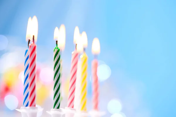 Colorful birthday candles — Stock Photo, Image