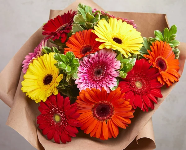 Bellissimo Bouquet Fiori Freschi Concetto Festivo — Foto Stock