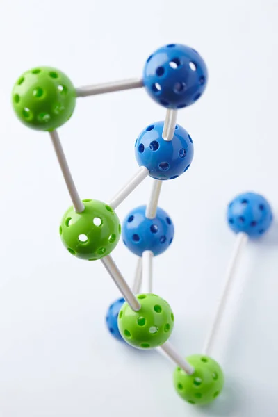 Colorful Decorative Molecular Structure Light Background — Stock Photo, Image