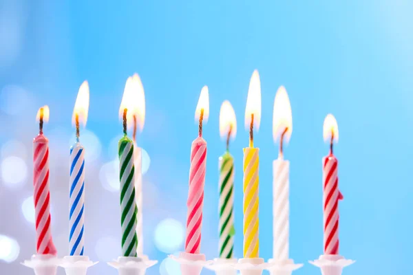 Candele colorate di compleanno — Foto Stock