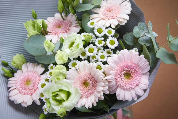 Hermoso Ramo Flores Frescas Concepto Primavera — Foto de Stock