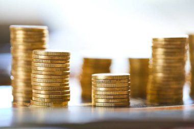 altın sikke, para kavramı yığınları